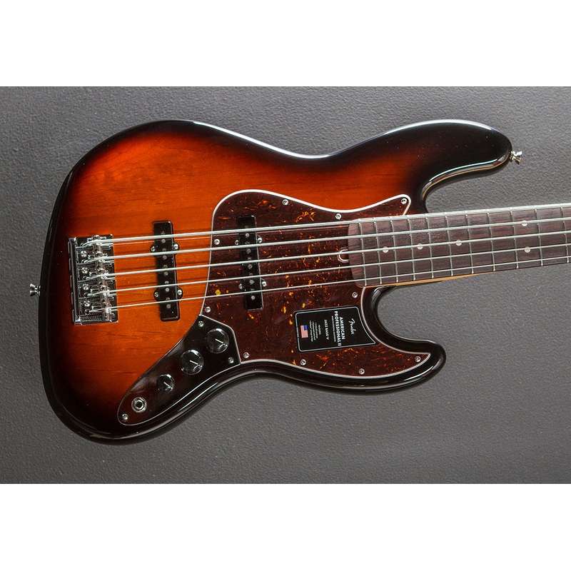 American Professional II Jazz Bass V - 3 Color Sunburst w/Rosewood ...