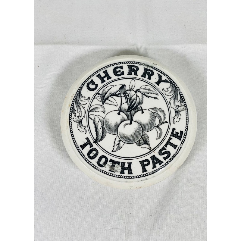 Victorian Toothpaste Label Excellent Cherry Motif- Late 19th Century Victorian Transferware Cherry ...